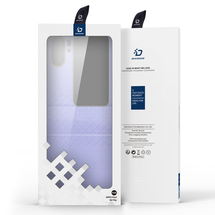 For OPPO Find N2 Flip DUX DUCIS Bril Series PU + TPU Phone Case