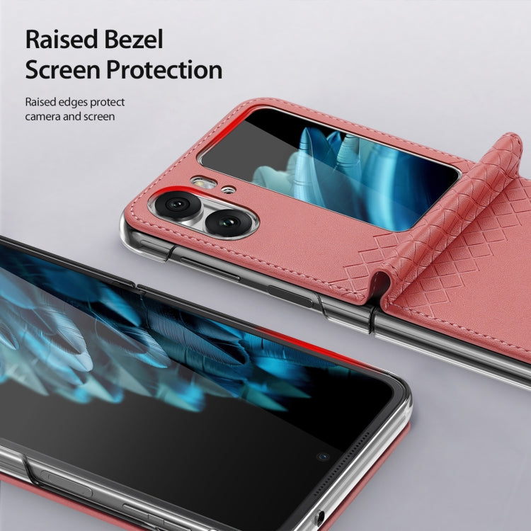For OPPO Find N2 Flip DUX DUCIS Bril Series PU + TPU Phone Case