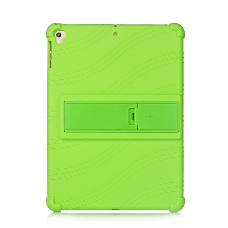 For iPad 6 (9.7 Universal) Tablet PC Silicone Protective Case with Invisible Bracket