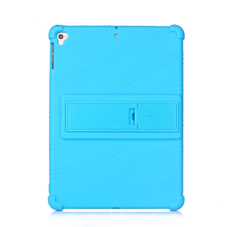 For iPad 6 (9.7 Universal) Tablet PC Silicone Protective Case with Invisible Bracket