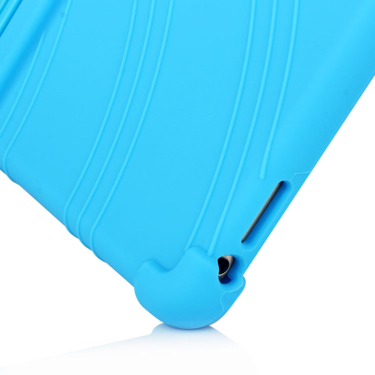 For iPad 6 (9.7 Universal) Tablet PC Silicone Protective Case with Invisible Bracket