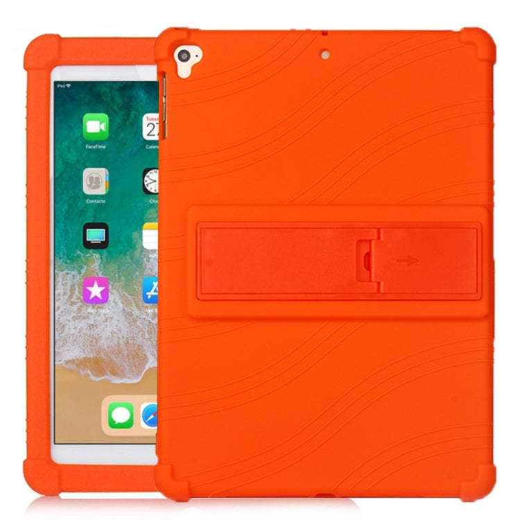 For iPad 6 (9.7 Universal) Tablet PC Silicone Protective Case with Invisible Bracket