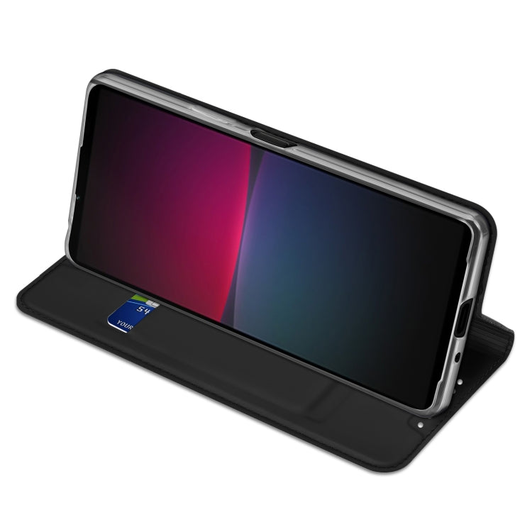 For Sony Xperia 10 V DUX DUCIS Skin Pro Series Flip Leather Phone Case