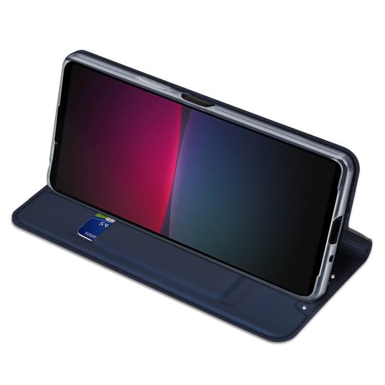 For Sony Xperia 10 V DUX DUCIS Skin Pro Series Flip Leather Phone Case