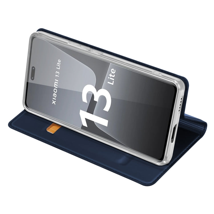 For Xiaomi 13 Lite DUX DUCIS Skin Pro Series Flip Leather Phone Case