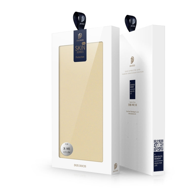 For Xiaomi 13 Lite DUX DUCIS Skin Pro Series Flip Leather Phone Case