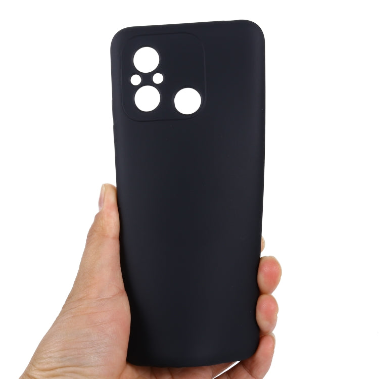 For Xiaomi Redmi 12C / 11A / Poco C55 Pure Color Liquid Silicone Shockproof Phone Case