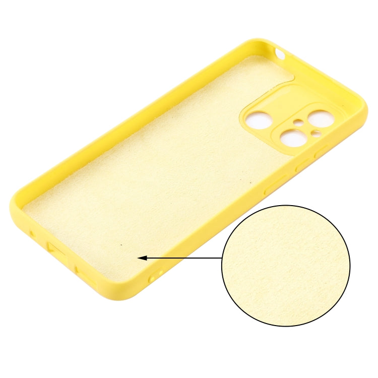 For Xiaomi Redmi 12C / 11A / Poco C55 Pure Color Liquid Silicone Shockproof Phone Case