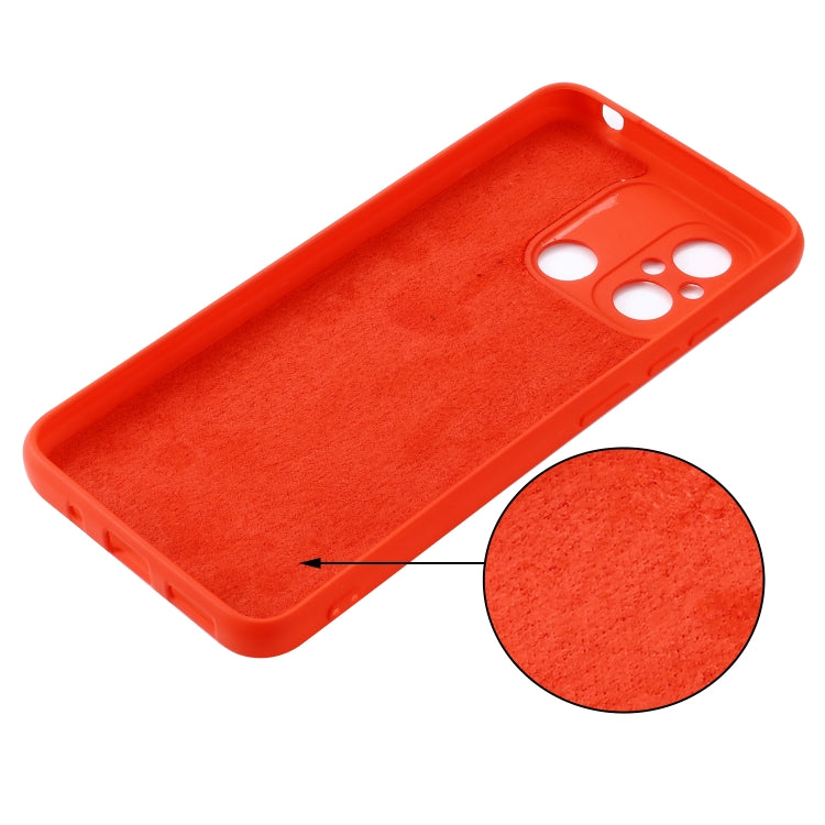 For Xiaomi Redmi 12C / 11A / Poco C55 Pure Color Liquid Silicone Shockproof Phone Case
