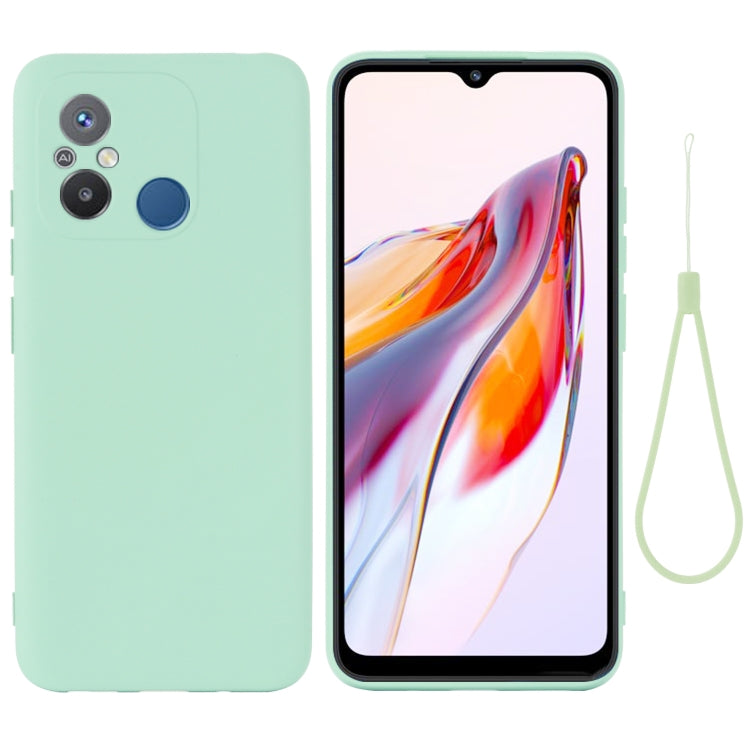 For Xiaomi Redmi 12C / 11A / Poco C55 Pure Color Liquid Silicone Shockproof Phone Case