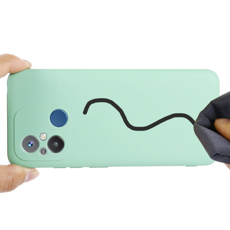 For Xiaomi Redmi 12C / 11A / Poco C55 Pure Color Liquid Silicone Shockproof Phone Case