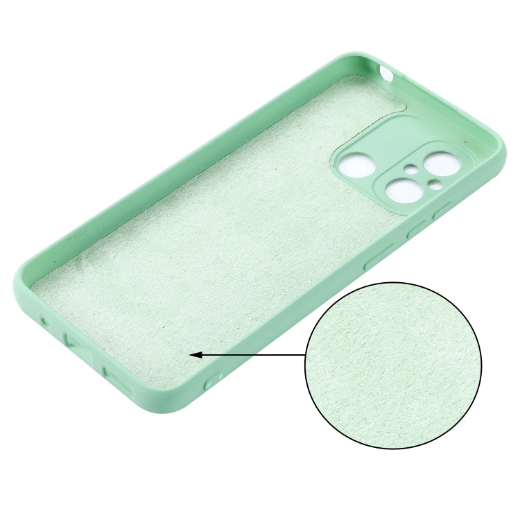 For Xiaomi Redmi 12C / 11A / Poco C55 Pure Color Liquid Silicone Shockproof Phone Case