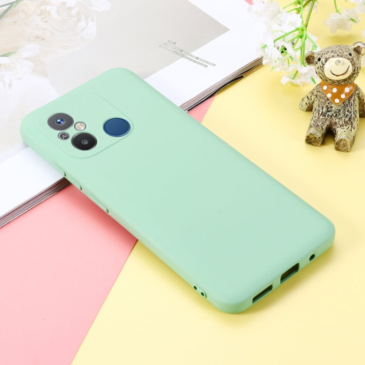 For Xiaomi Redmi 12C / 11A / Poco C55 Pure Color Liquid Silicone Shockproof Phone Case