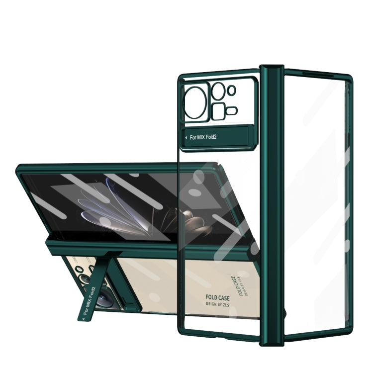 For Xiaomi Mix Fold 2 Electroplated Hinge Transparent Phone Case