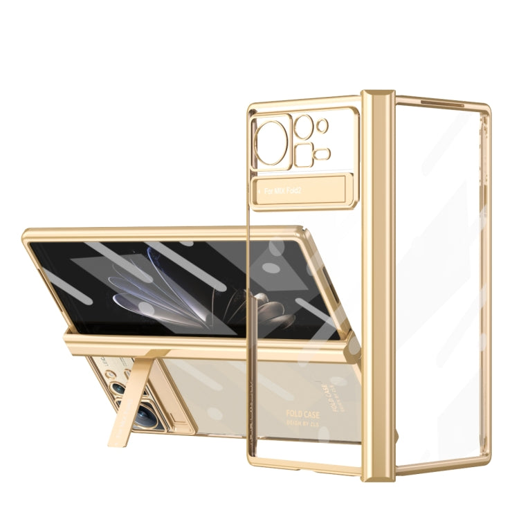 For Xiaomi Mix Fold 2 Electroplated Hinge Transparent Phone Case
