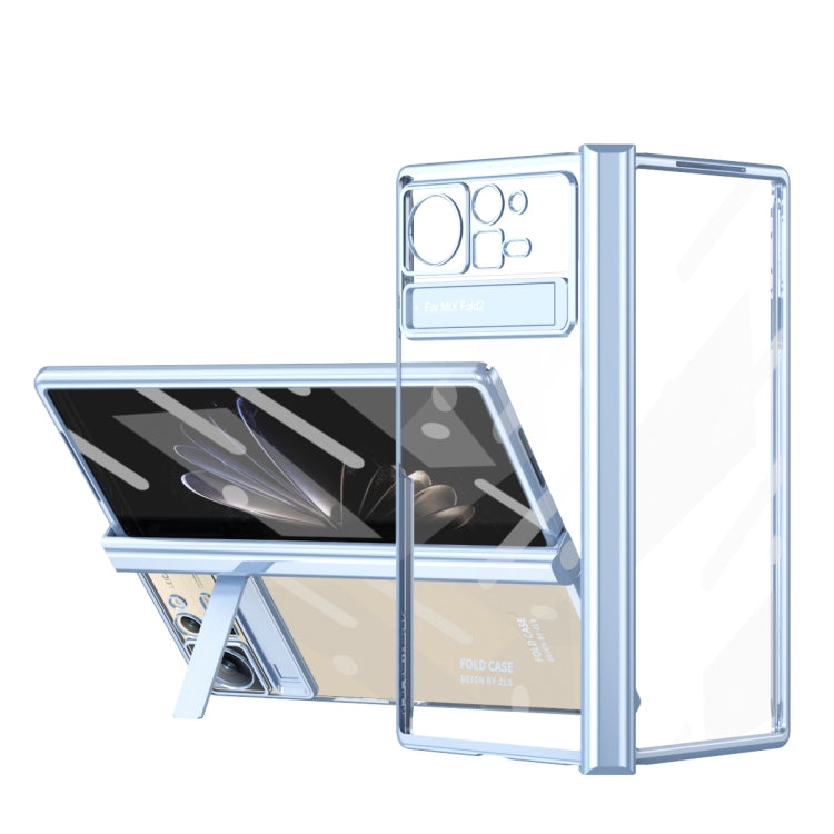 For Xiaomi Mix Fold 2 Electroplated Hinge Transparent Phone Case