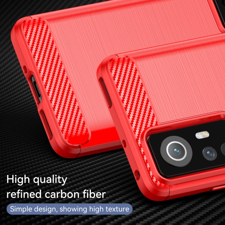 For Xiaomi Redmi 12S Brushed Texture Carbon Fiber TPU Phone Case