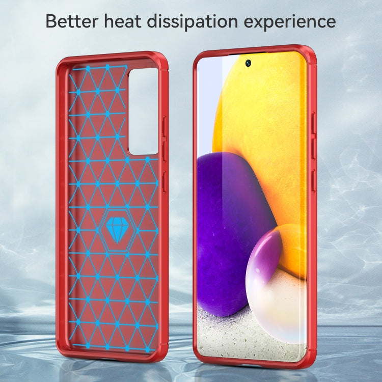 For Xiaomi Redmi 12S Brushed Texture Carbon Fiber TPU Phone Case