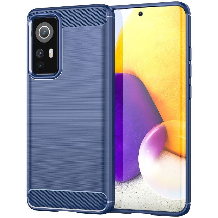 For Xiaomi 12X Brushed Texture Carbon Fiber TPU Phone Case