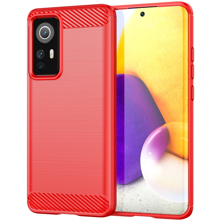 For Xiaomi 12X Brushed Texture Carbon Fiber TPU Phone Case