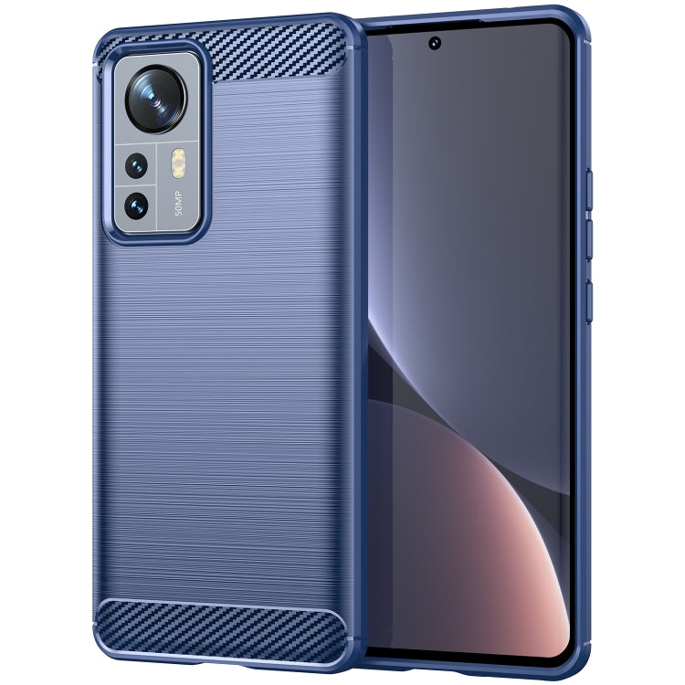 For Xiaomi 12 Pro Dimensity Brushed Texture Carbon Fiber TPU Phone Case