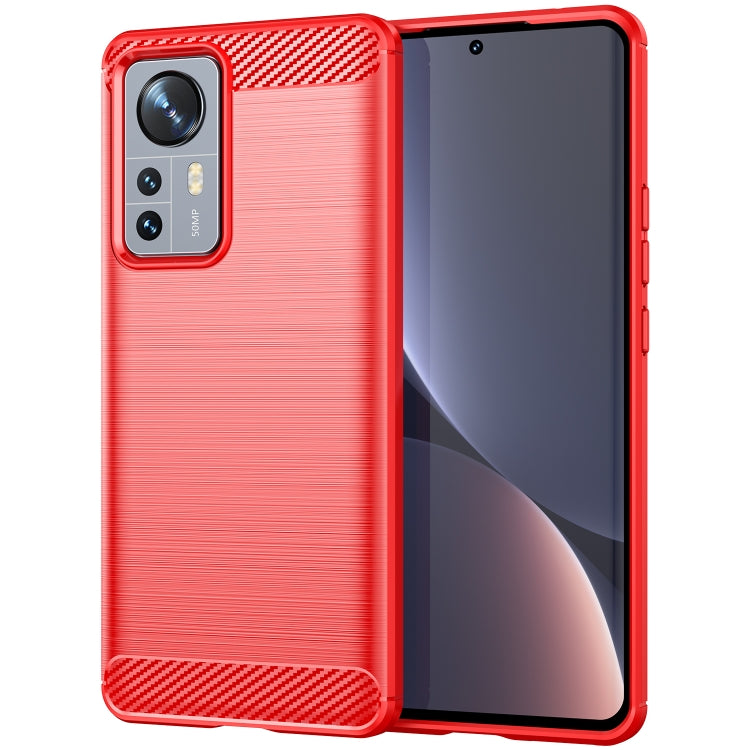 For Xiaomi 12 Pro Dimensity Brushed Texture Carbon Fiber TPU Phone Case