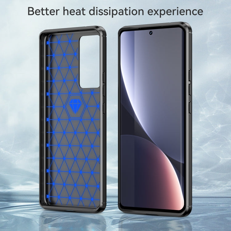 For Xiaomi 12 Pro Dimensity Brushed Texture Carbon Fiber TPU Phone Case