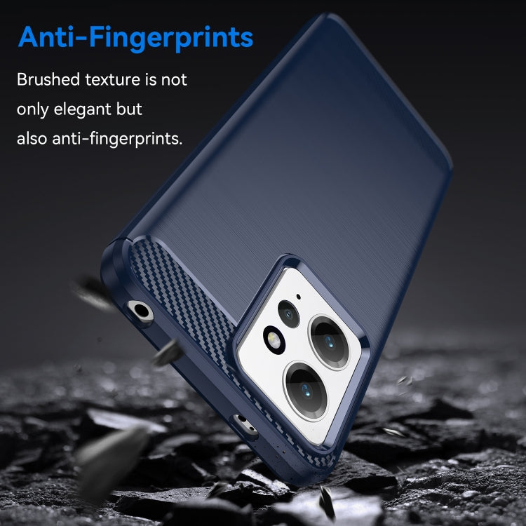 For Xiaomi Redmi Note 12 4G Global Brushed Texture Carbon Fiber TPU Phone Case