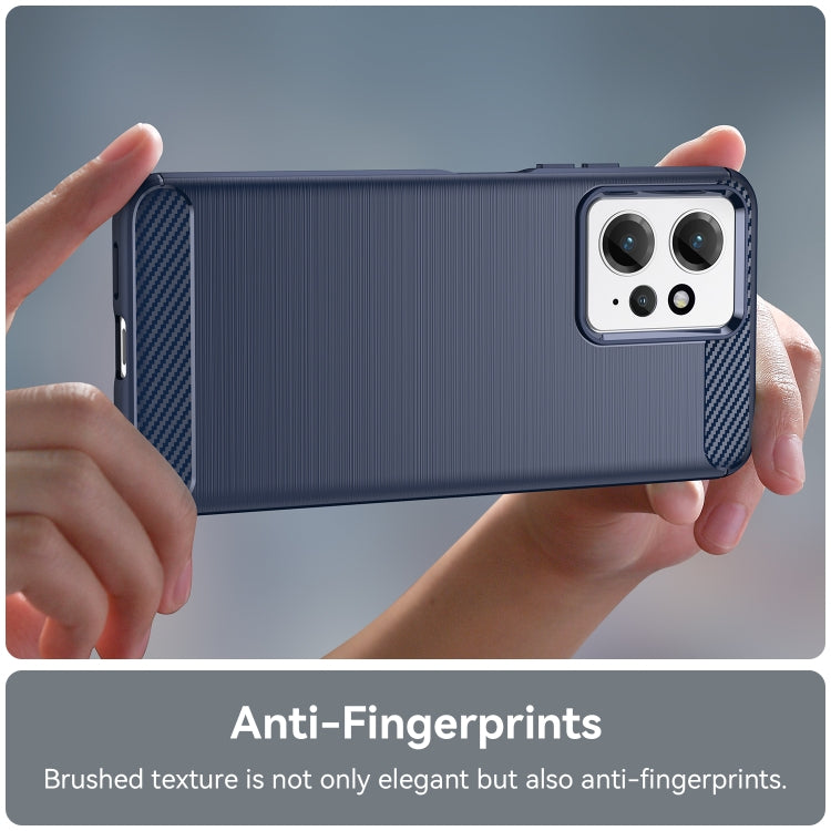 For Xiaomi Redmi Note 12 4G Global Brushed Texture Carbon Fiber TPU Phone Case