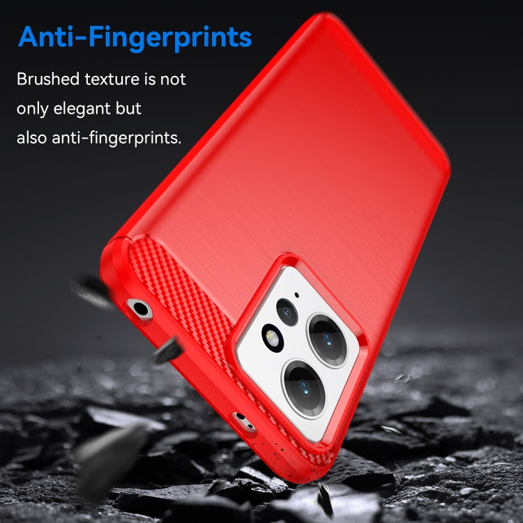 For Xiaomi Redmi Note 12 4G Global Brushed Texture Carbon Fiber TPU Phone Case