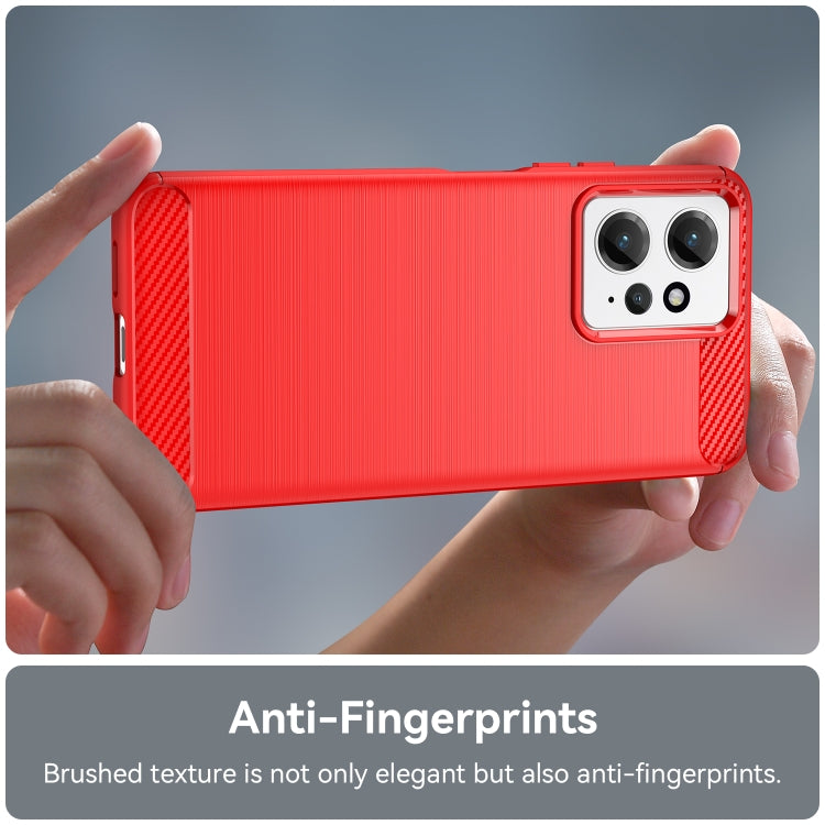 For Xiaomi Redmi Note 12 4G Global Brushed Texture Carbon Fiber TPU Phone Case