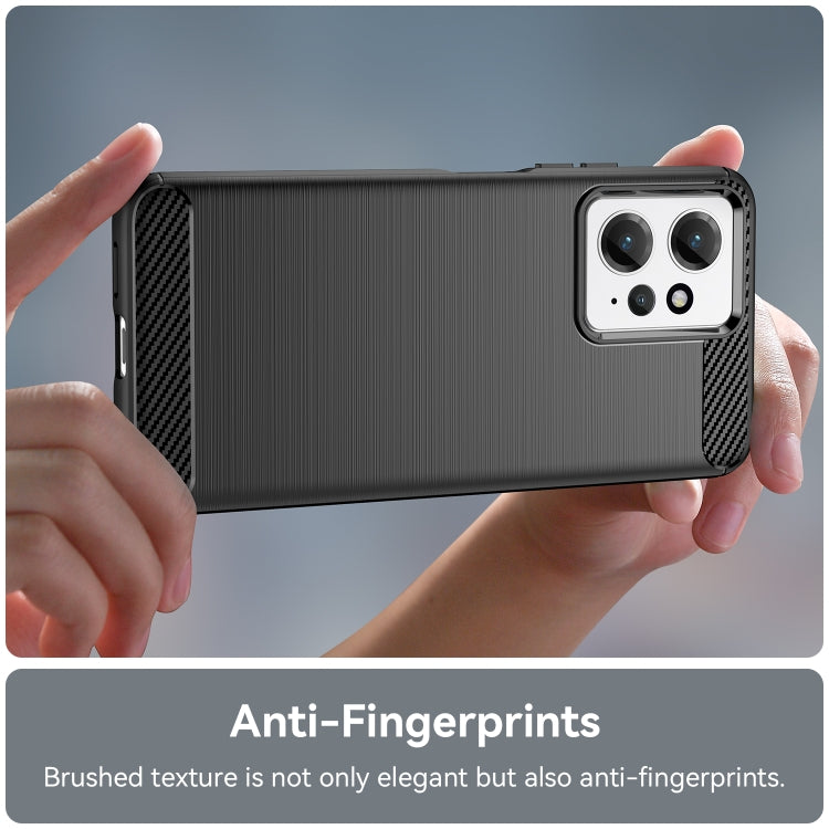 For Xiaomi Redmi Note 12 4G Global Brushed Texture Carbon Fiber TPU Phone Case