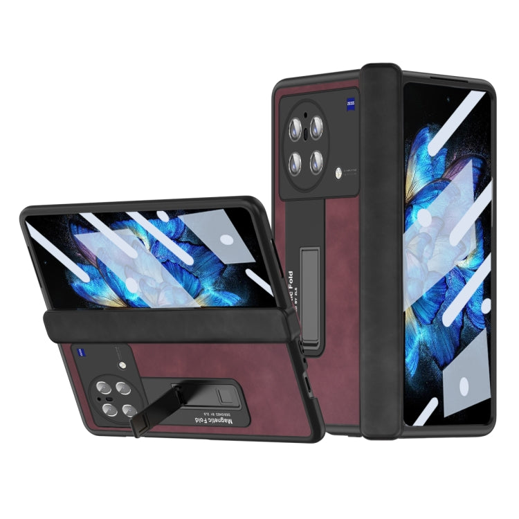 For vivo X Fold Napa Texture All-inclusive Phone Case