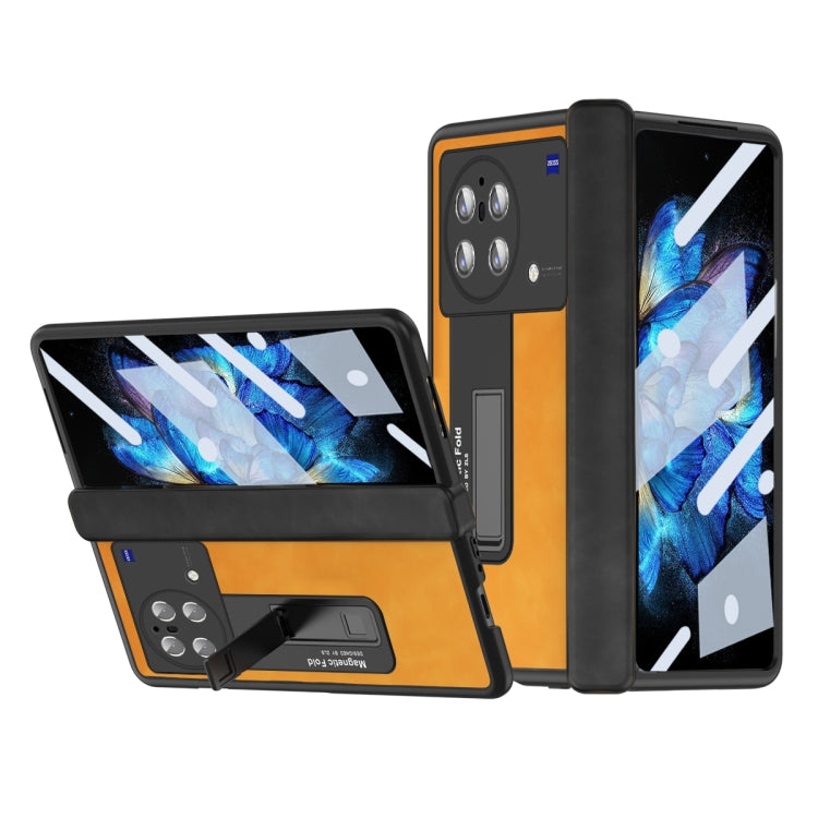 For vivo X Fold Napa Texture All-inclusive Phone Case
