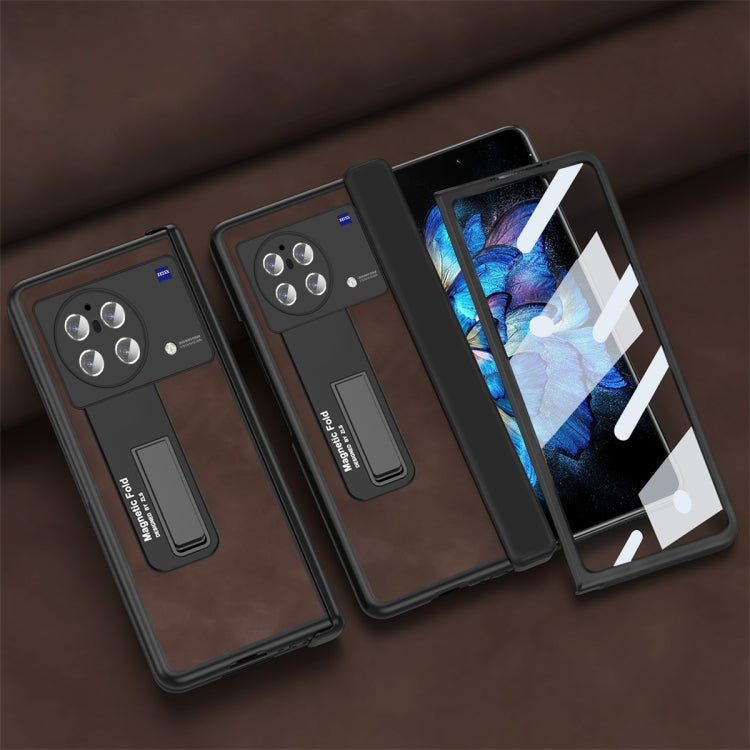 For vivo X Fold Napa Texture All-inclusive Phone Case