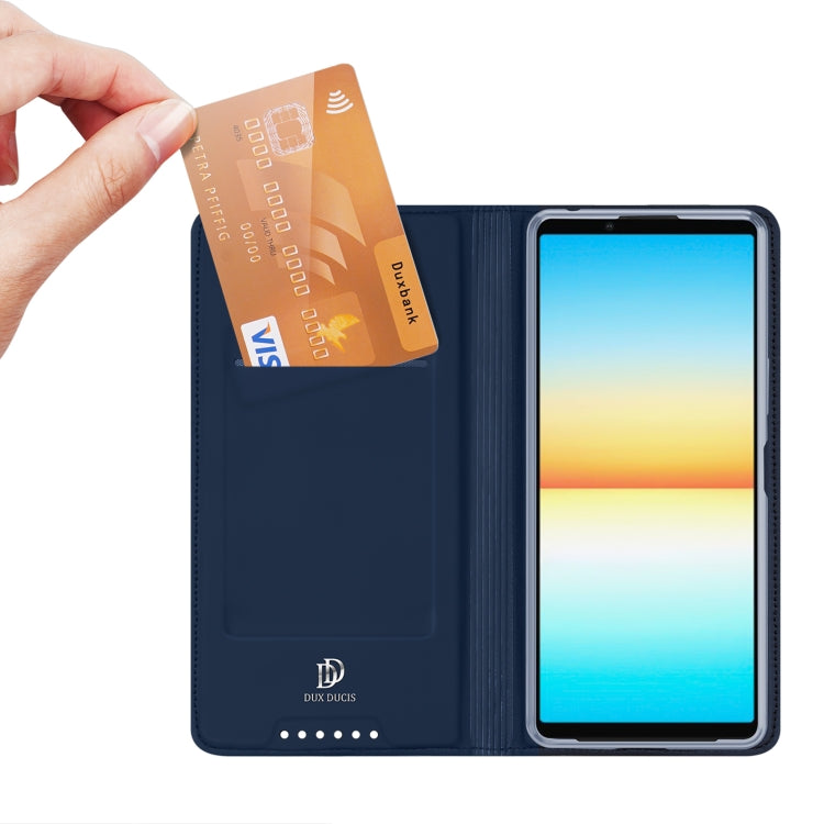 For Sony Xperia 10 IV DUX DUCIS Skin Pro Series Leather Phone Case