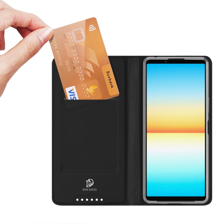 For Sony Xperia 10 IV DUX DUCIS Skin Pro Series Leather Phone Case