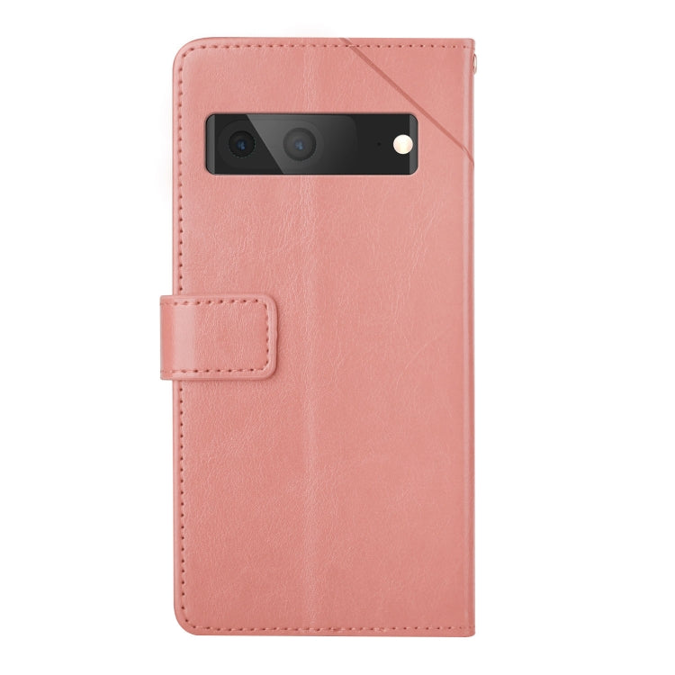 For Google Pixel 7A HT01 Y-shaped Pattern Flip Leather Phone Case