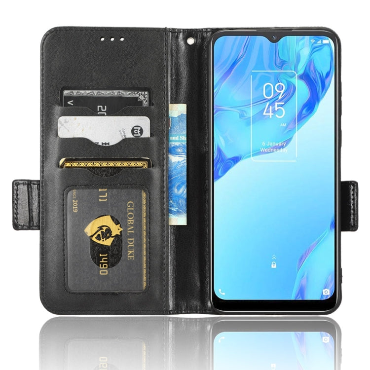 For TCL 20B Symmetrical Triangle Leather Phone Case