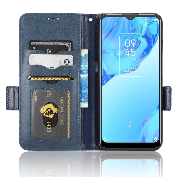 For TCL 20B Symmetrical Triangle Leather Phone Case