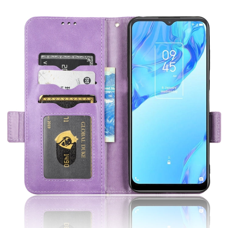 For TCL 20B Symmetrical Triangle Leather Phone Case