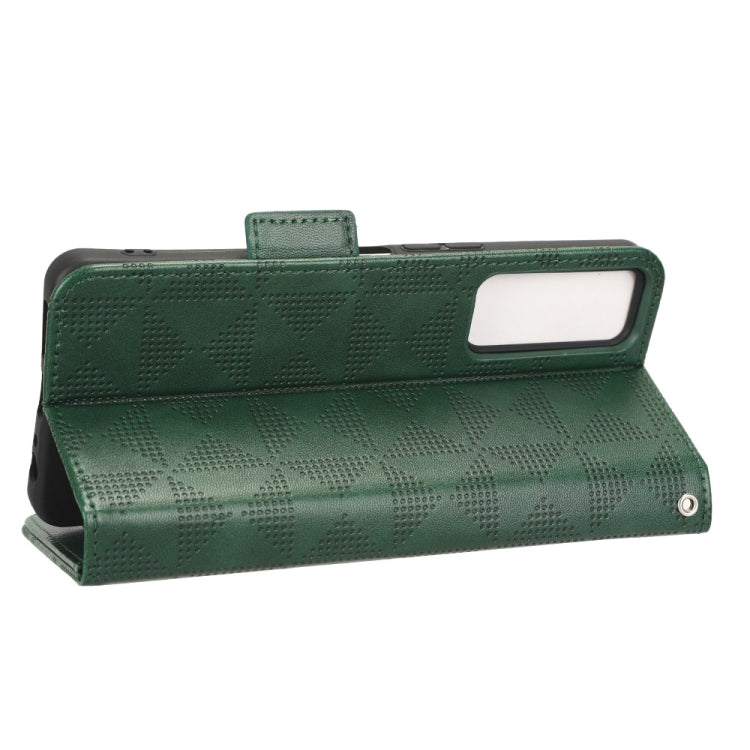 For TCL 30 5G / 30+ 5G / Symmetrical Triangle Leather Phone Case