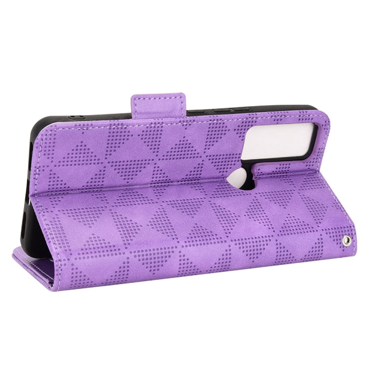 For TCL 30 XE 5G / 30 V 5G T781S Symmetrical Triangle Leather Phone Case