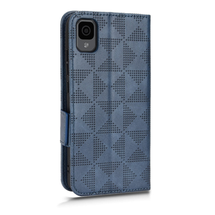 For TCL 30 Z T602DL Symmetrical Triangle Leather Phone Case