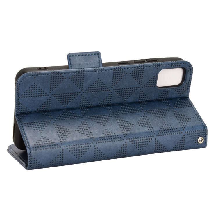 For TCL 30 Z T602DL Symmetrical Triangle Leather Phone Case