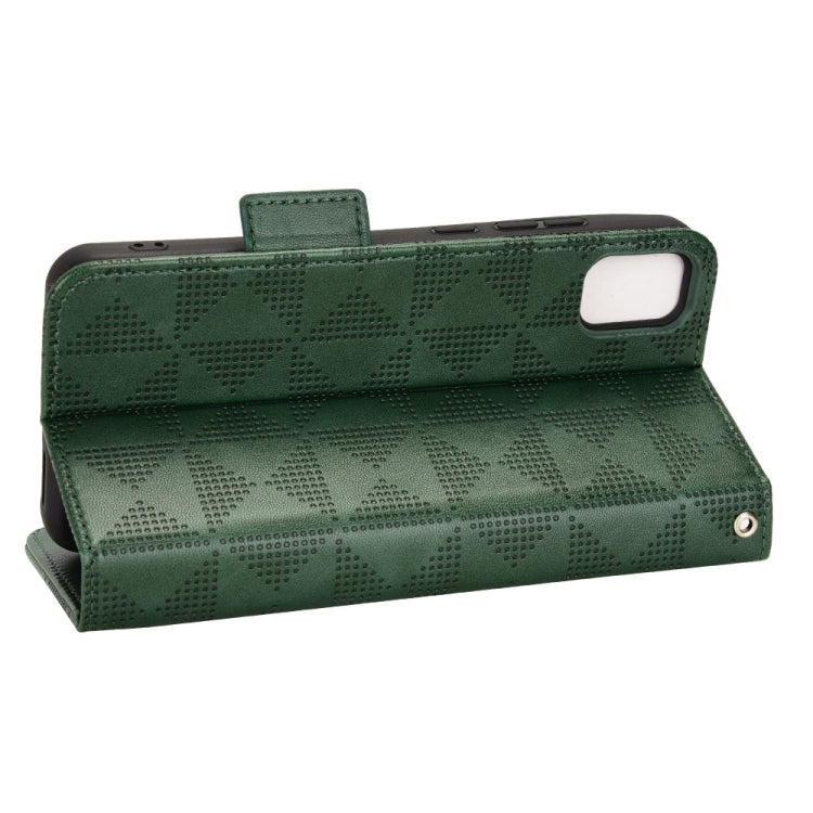 For TCL 30 Z T602DL Symmetrical Triangle Leather Phone Case