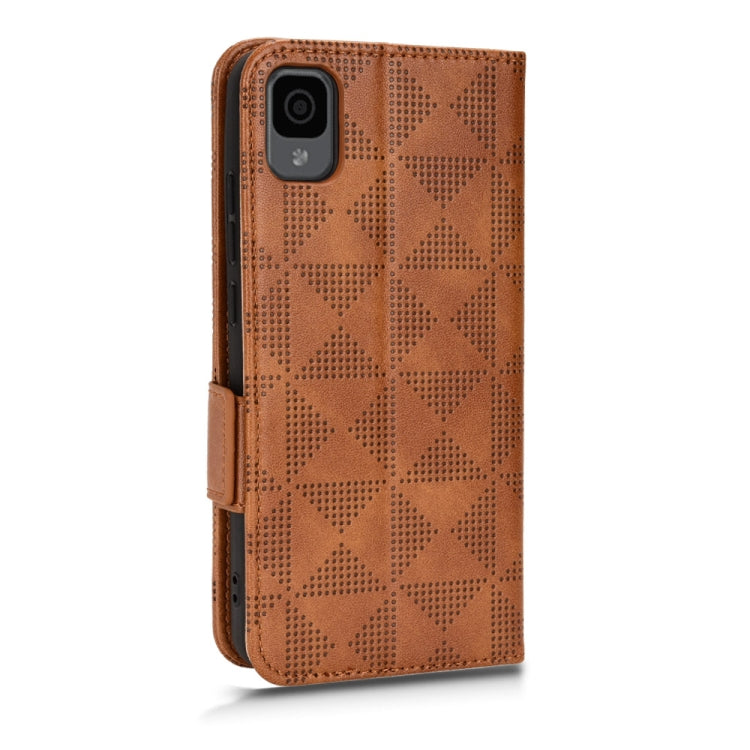 For TCL 30 Z T602DL Symmetrical Triangle Leather Phone Case