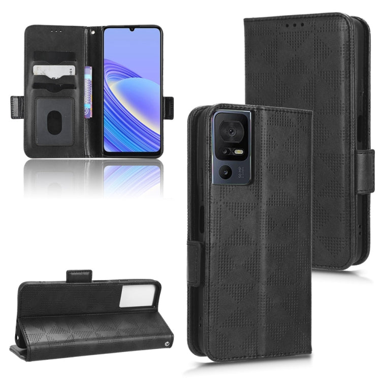 For TCL 40 SE Symmetrical Triangle Leather Phone Case