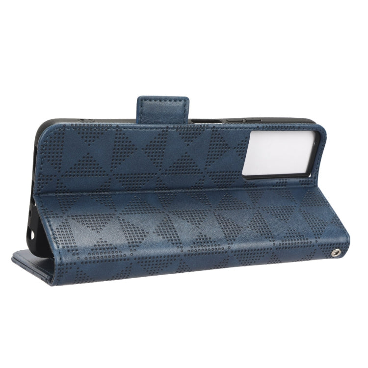 For TCL 40 SE Symmetrical Triangle Leather Phone Case