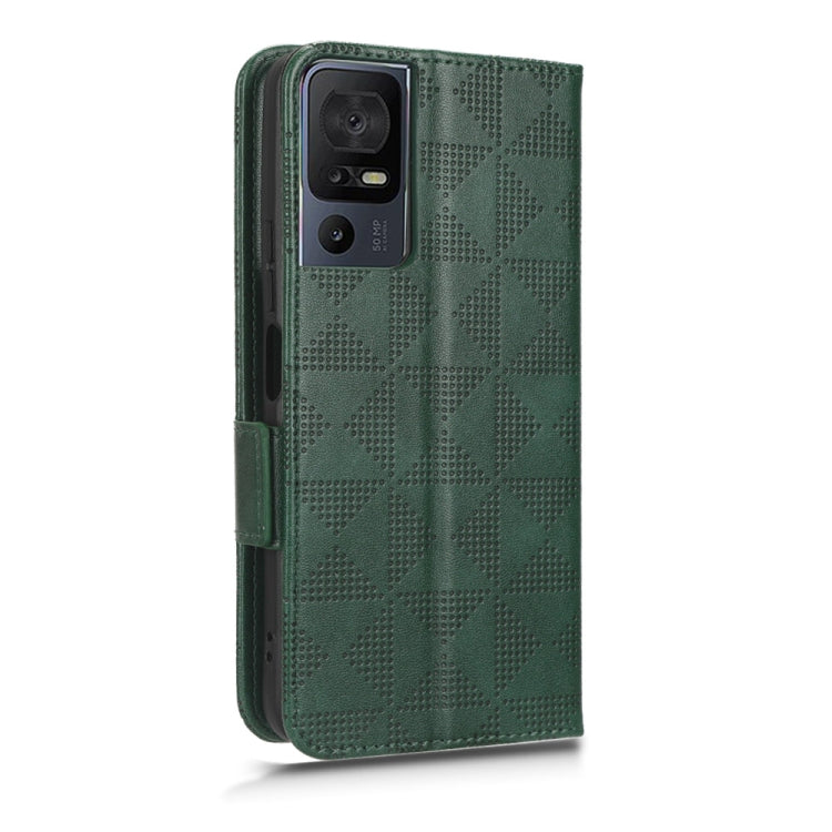 For TCL 40 SE Symmetrical Triangle Leather Phone Case